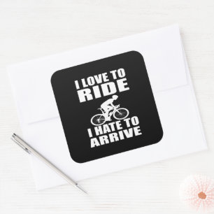 Mountain Bike Humor - Biking Quote - Funny Cycling Square Sticker