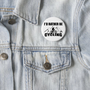 Mountain Bike Humor - Funny Cycling Button