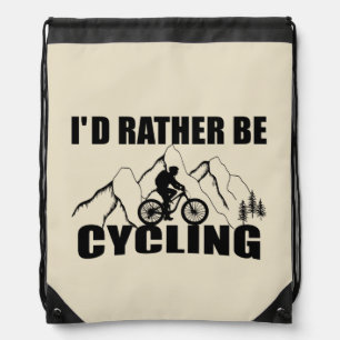 Mountain Bike Humor - Funny Cycling Drawstring Bag