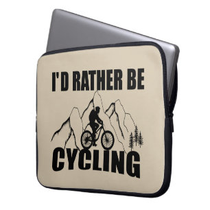 Mountain Bike Humor - Funny Cycling Laptop Sleeve