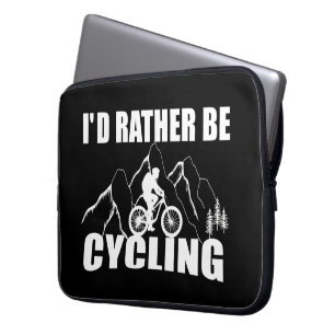 Mountain Bike Humor - Funny Cycling Laptop Sleeve