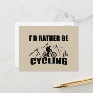 Mountain Bike Humor - Funny Cycling Postcard