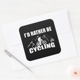 Mountain Bike Humor - Funny Cycling Square Sticker