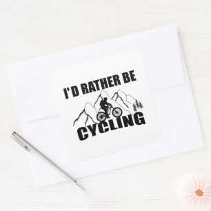 Mountain Bike Humor - Funny Cycling Square Sticker