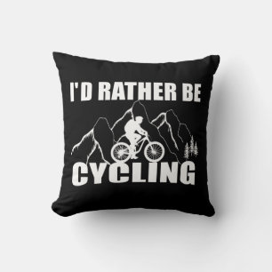 Mountain Bike Humor - Funny Cycling Throw Pillow