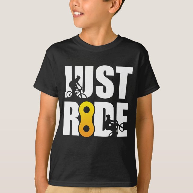 Mountain Bike Just Ride Biking MTB Biker Gift T-Shirt (Front)