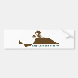 Mountain Bike - Keep Calm Bumper Sticker