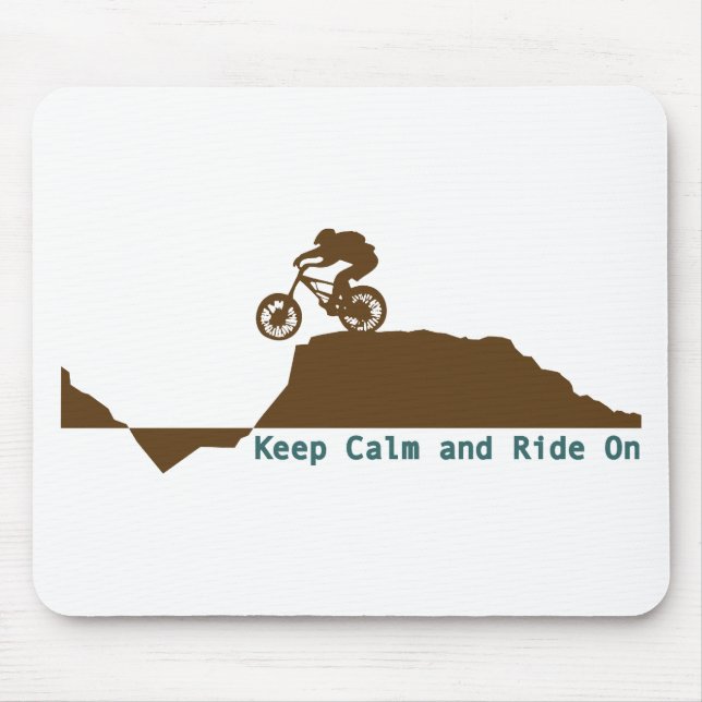 Mountain Bike - Keep Calm Mouse Pad (Front)