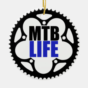 Mountain Bike Life Ceramic Ornament