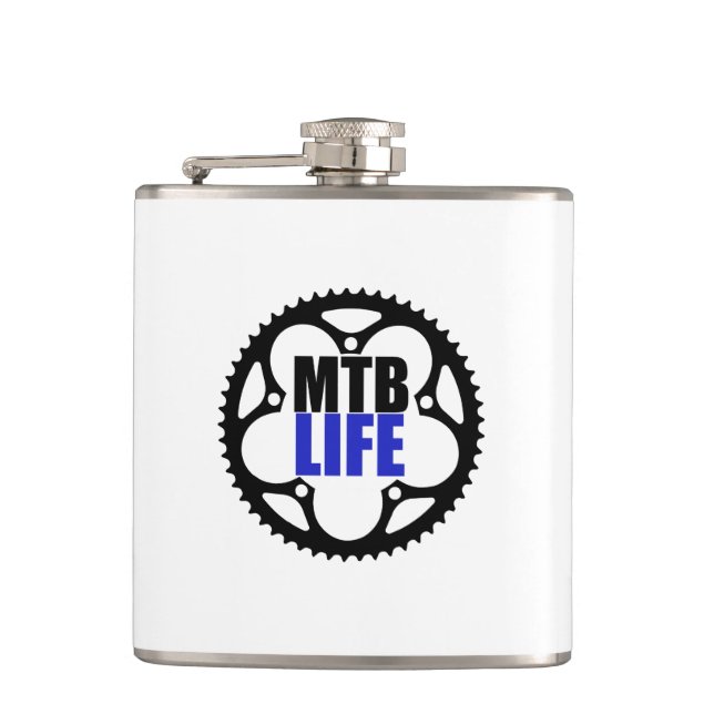 Mountain Bike Life Flask (Front)