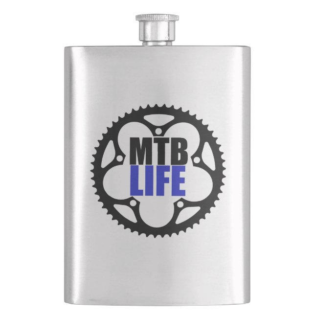 Mountain Bike Life Flask (Front)