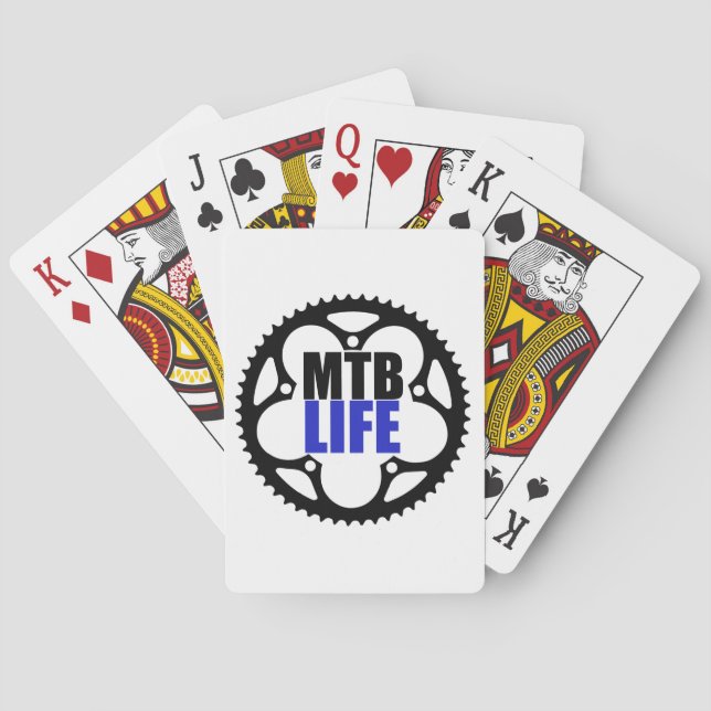 Mountain Bike Life Poker Cards (Back)