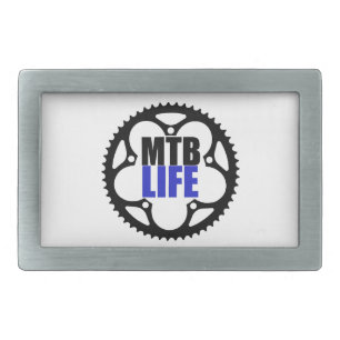 Mountain Bike Life Rectangular Belt Buckle