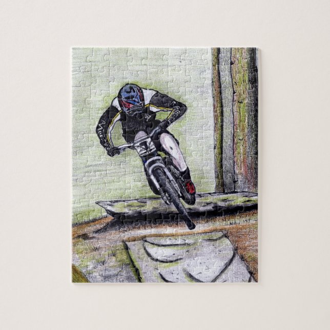Mountain bike Llandegla mtb bmx Jigsaw Puzzle (Vertical)