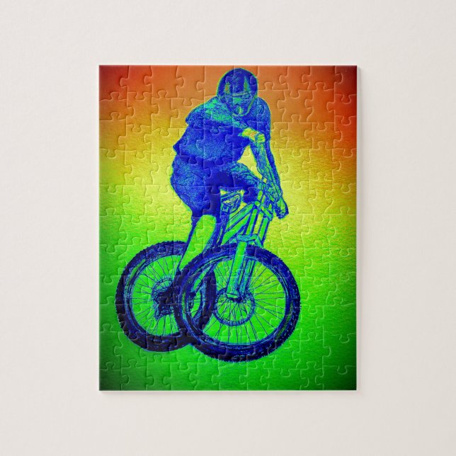 Mountain bike Llandegla mtb bmx Jigsaw Puzzle (Vertical)