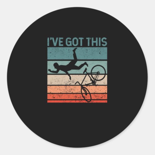 Mountain bike lover Funny MTB downhill biker Classic Round Sticker