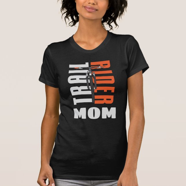 Mountain Bike Mom Custom Cycopath Family Cyclist T-Shirt (Front)
