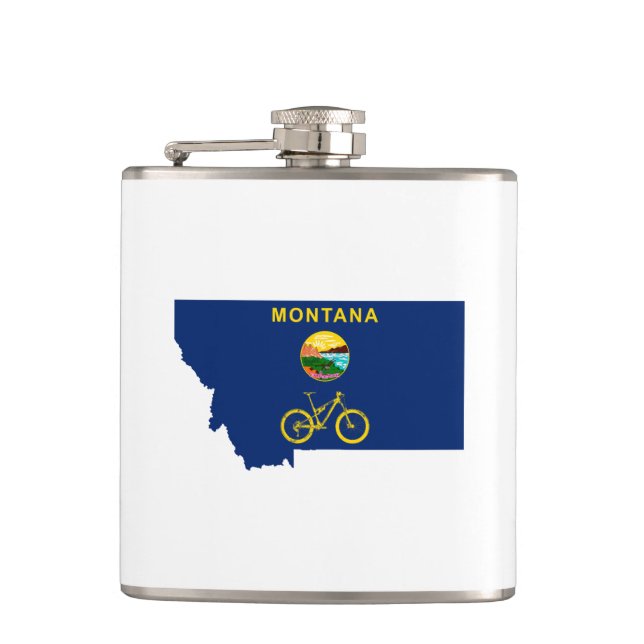 Mountain Bike Montana Flask (Front)