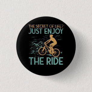 Mountain Bike Mountain Biker Button