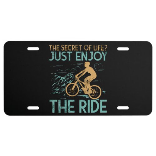 Mountain Bike Mountain Biker License Plate