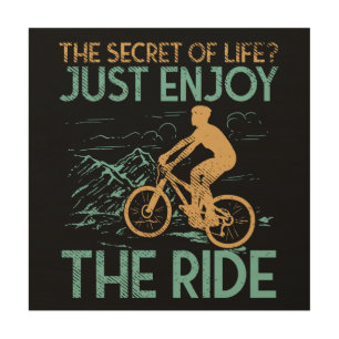 Mountain Bike Mountain Biker Wood Wall Art