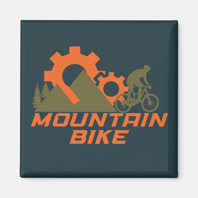 Mountain bike mountainbike magnet (Front)