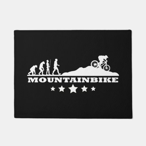 Mountain Bike MTB Evolution Gift for Men Woman Doormat