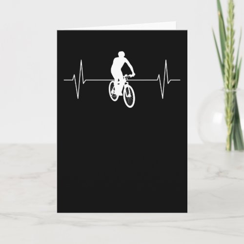 Mountain Bike MTB Mountain Biker Heartbeat Gift Card