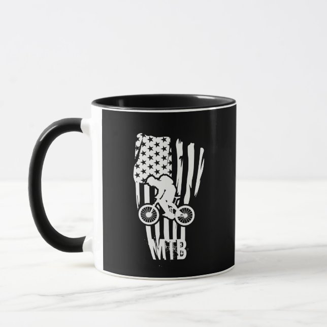 Mountain bike mtb rider mug (Left)