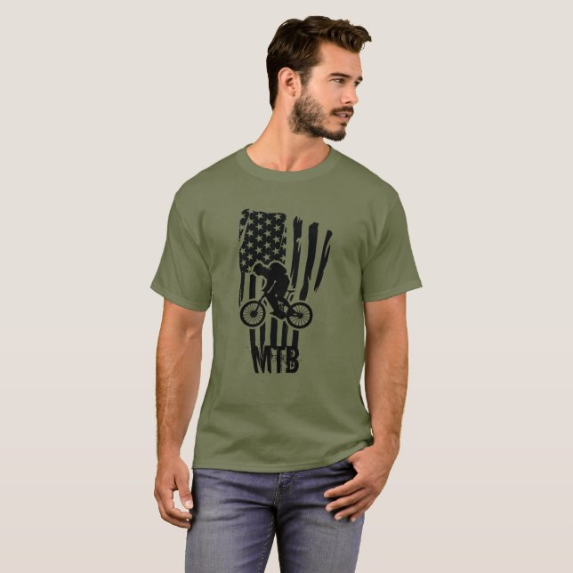 Mountain bike mtb rider T-Shirt (Front Full)