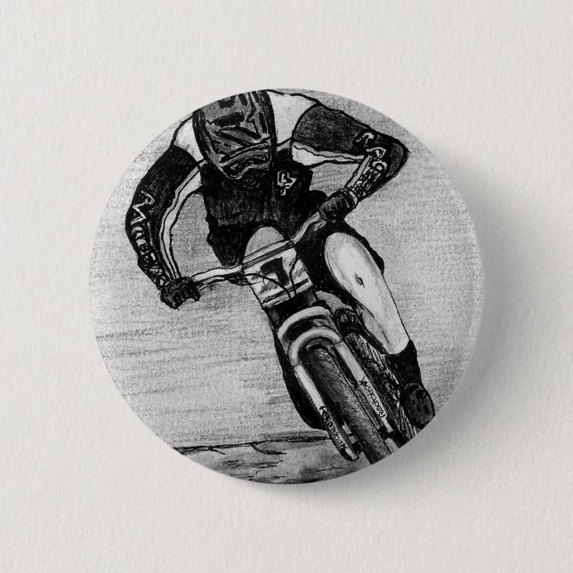 Mountain Bike Ride Button (Front)