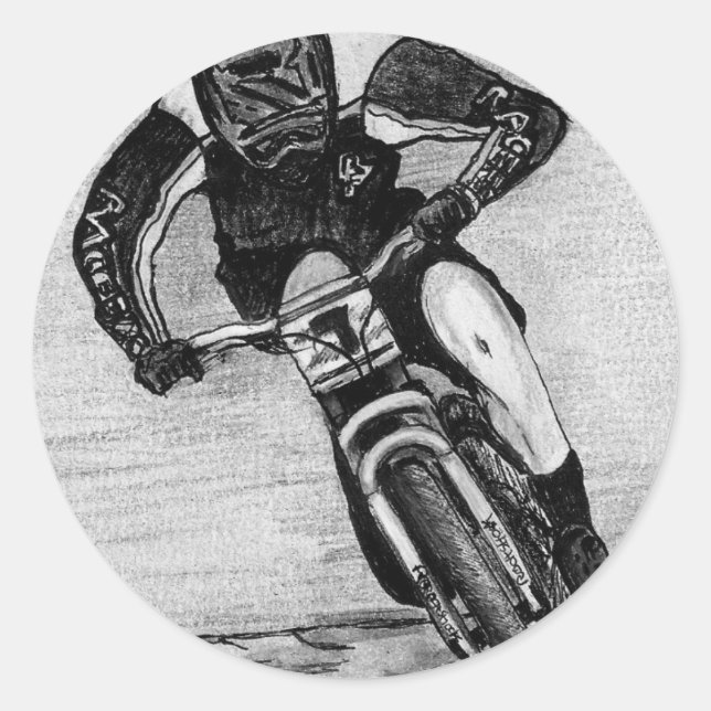 Mountain Bike Ride Classic Round Sticker (Front)