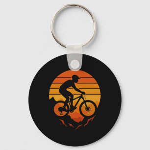Mountain Bike Rider Cyclist Biking Gift For Men Wo Keychain