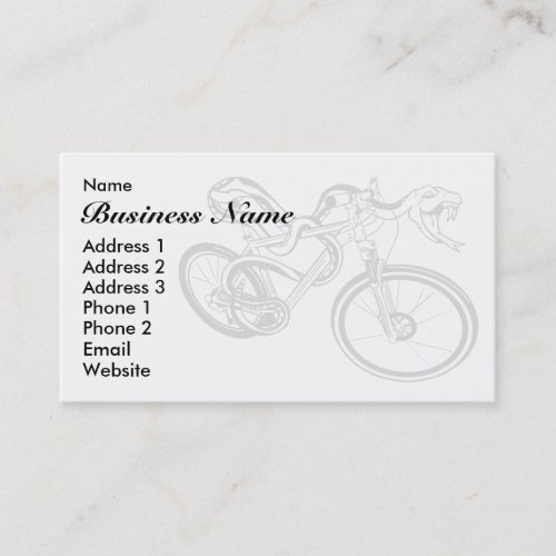 Mountain Bike Sales Or Repair Company Business Business Card