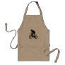 Mountain bike silhouette - Choose background color Adult Apron