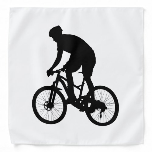 Mountain bike silhouette _ Choose background color Bandana