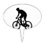 Mountain bike silhouette - Choose background color Cake Topper
