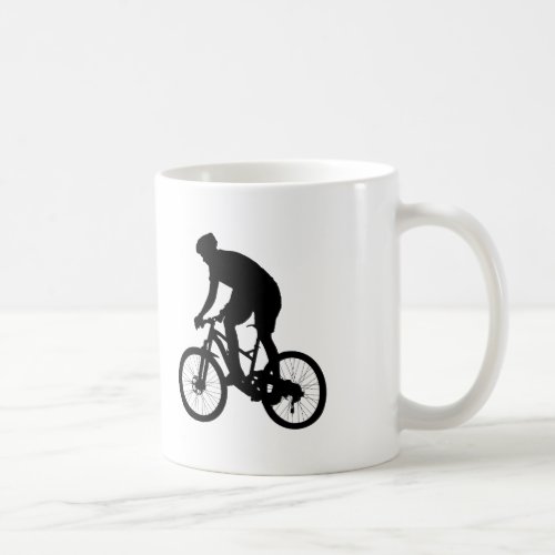 Mountain bike silhouette _ Choose background color Coffee Mug