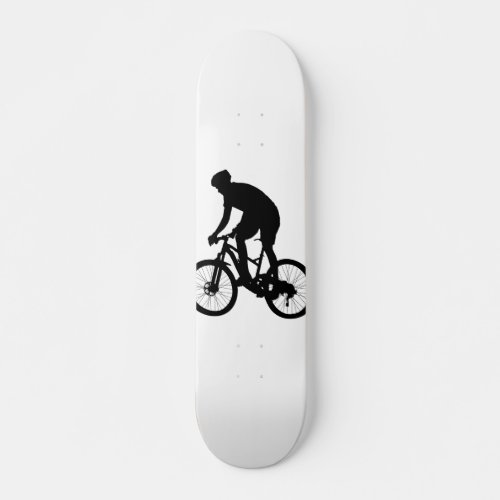 Mountain bike silhouette _ Choose background color Skateboard