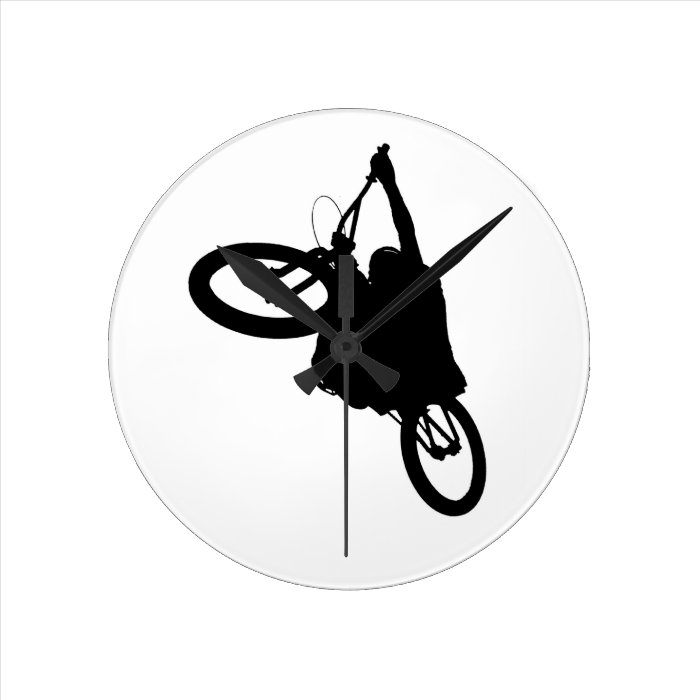 Mountain bike silhouette clock