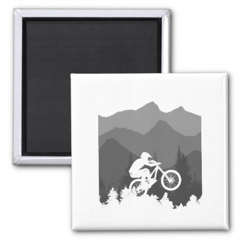 Mountain bike silhouette for the MTB fanatic Magnet
