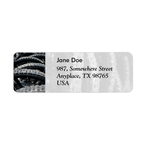 Mountain bike tires label