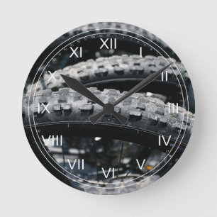 Mountain bike tires round clock