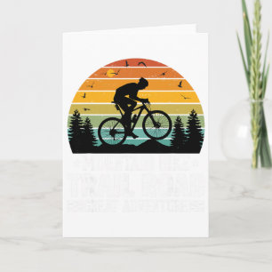 Mountain Bike, Trail Road, Great Adventure, Biking Card