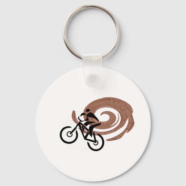 MOUNTAIN BIKE TRAILS KEYCHAIN (Front)