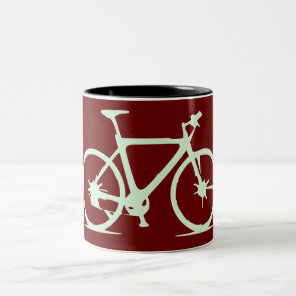 Mountain Bike Two-Tone Coffee Mug
