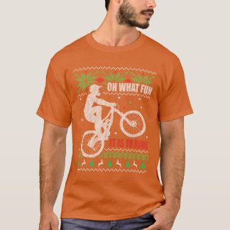 Mountain Bike Ugly Christmas T-Shirt