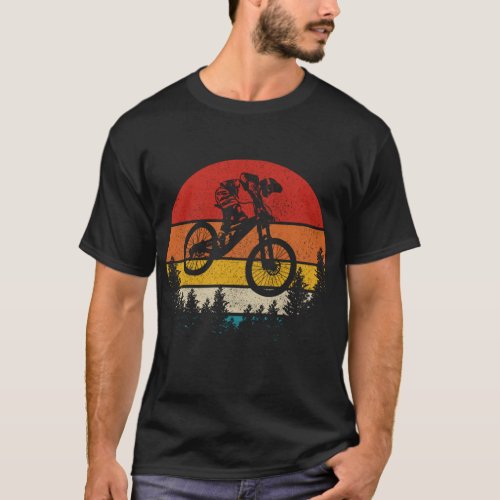 Mountain Bike Vintage Retro Downhill Biking MTB Bi T_Shirt