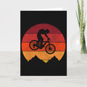 Mountain Bike Vintage Retro Mtb Downhill Biking Bi Card