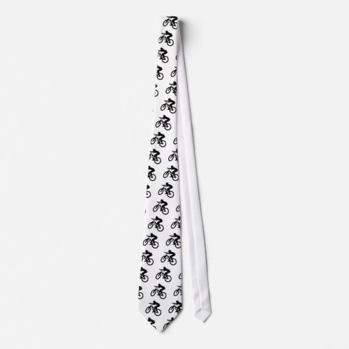 Mountain Biker Art Neck Tie